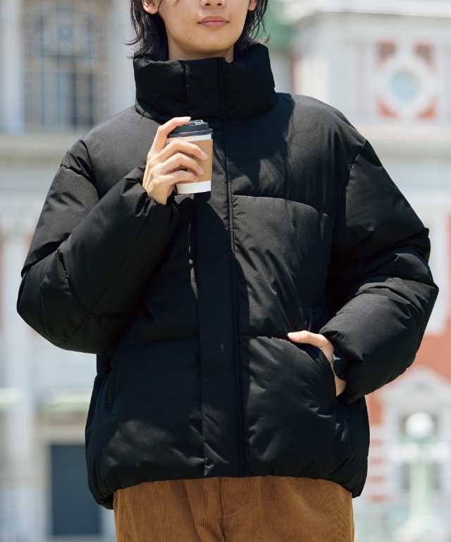 ブルゾン アウター メンズ 防風 はっ水 吸湿発熱中綿入スタンド カラー 冬 M/L/LL ニッセン nissen agesugi_sfaの通販は