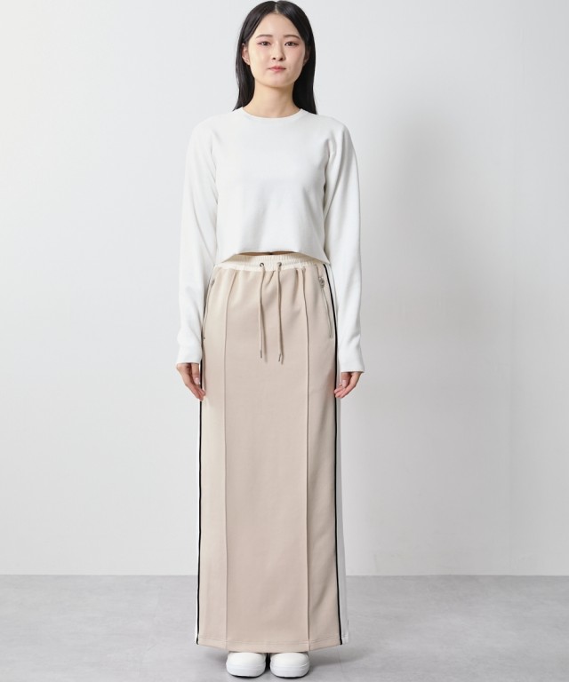 Tシャツ カットソー レディース クロップド ニット トップス 冬 M〜L/L〜LL ニッセン nissen agesugi_sfaの通販は
