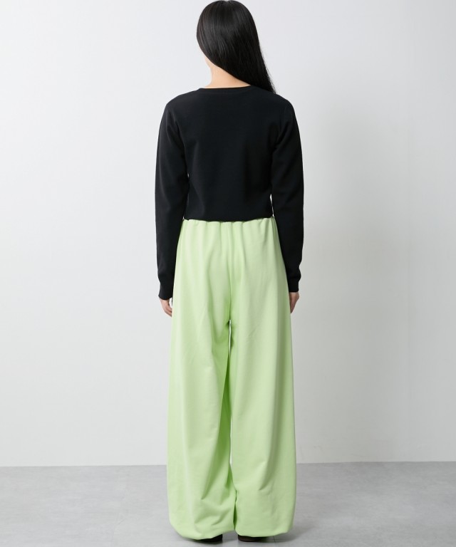 Tシャツ カットソー レディース クロップド ニット トップス 冬 M〜L/L〜LL ニッセン nissen agesugi_sfaの通販は