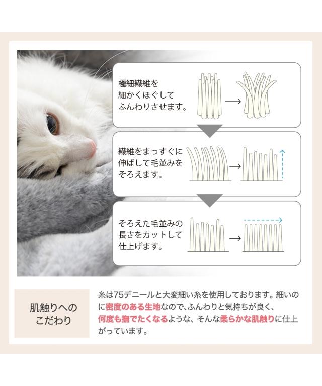こたつ布団 こたつ掛布団 まるで猫 のようなモフモフ こたつ 掛け 布団 猫Feel 正方形 205×205cm ニッセン nissen_8
