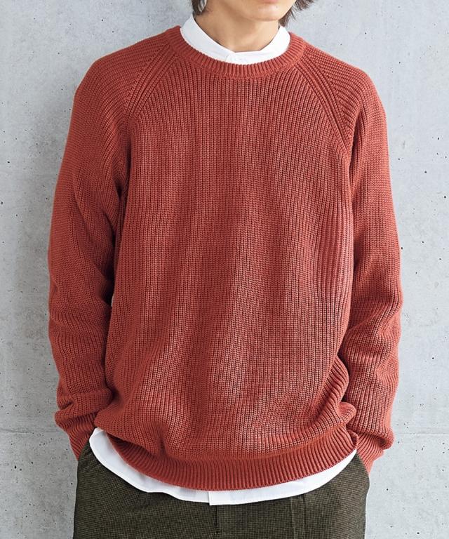 ニット セーター メンズ ローゲージ畦編ラグランスリーブ 冬  ビッグ ラージ 3L〜10L ニッセン nissen agesugi_sfaの通販は 4,847円