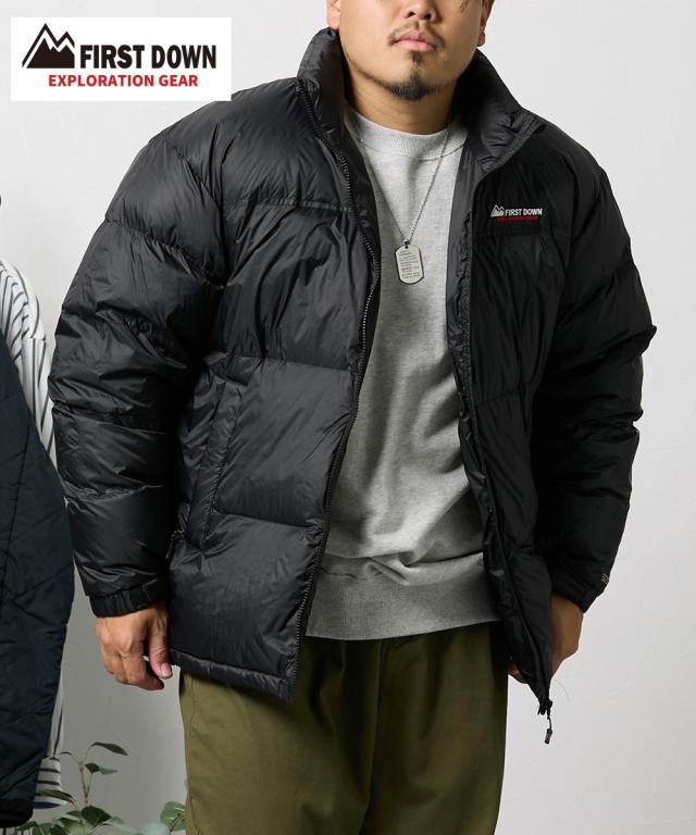 ブルゾン アウター メンズ スタンド カラー ダウン ジャケットファーストダウンエクスプロレーションギア 3L〜10L ニッセン nissen agesugi_sfaの通販は