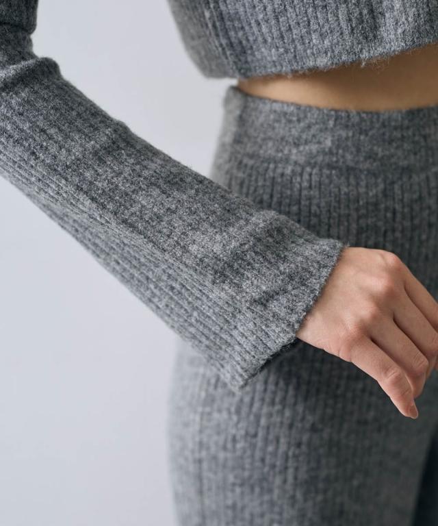 ニット セーター レディース スタンド カラー ＆ パンツ ERES BELLA M/L ニッセン nissen ニット セーター レディース スタンド カラー ＆ パンツ ERES