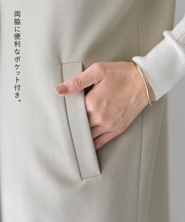 ジャケット アウター レディース ロング ジレ 有 OtonaSMILE M/L ニッセン nissen_7