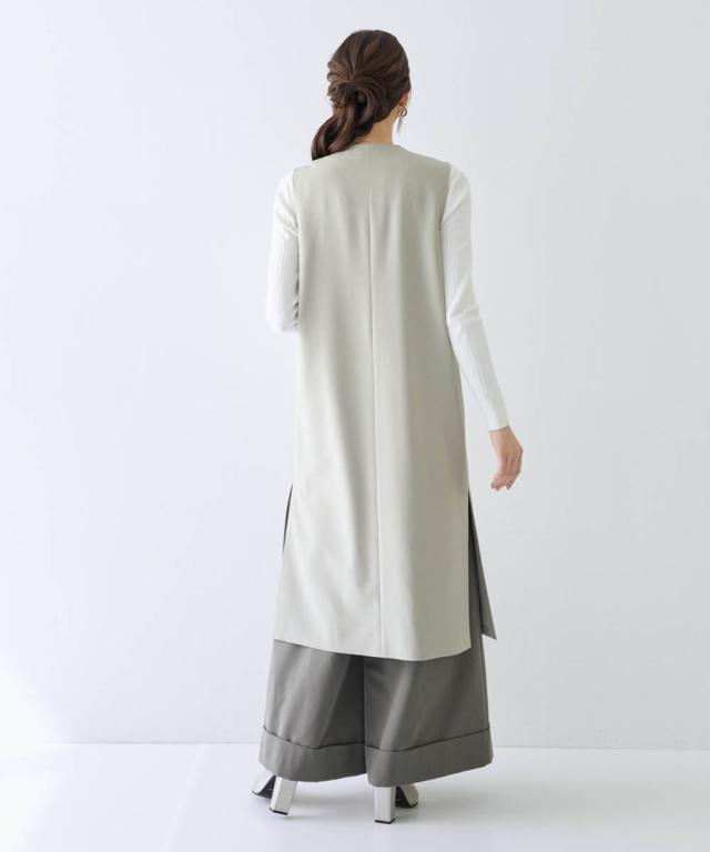 ジャケット アウター レディース ロング ジレ 有 OtonaSMILE M/L ニッセン nissen_17