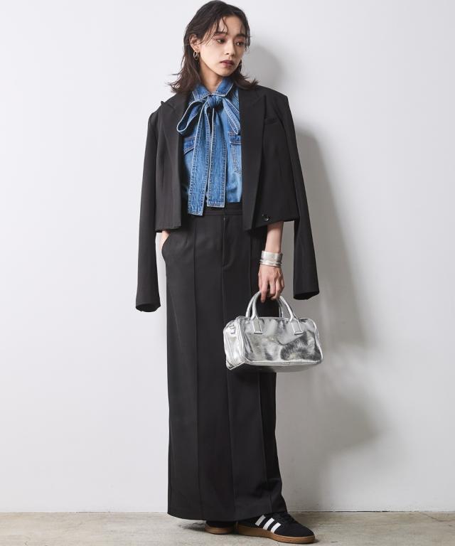 ロングスカート 大きいサイズ レディース タイト マキシ スカート 有 シックス タイル マキシスカート 長め ロンスカ 6L/8L/10L ニッセン nissen_1
