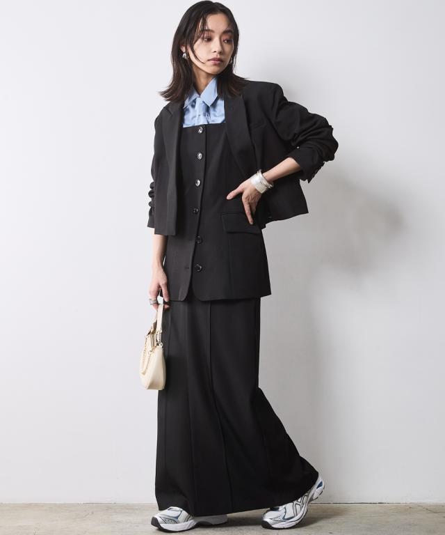 ロングスカート 大きいサイズ レディース タイト マキシ スカート 有 シックス タイル マキシスカート 長め ロンスカ 6L/8L/10L ニッセン nissen_5