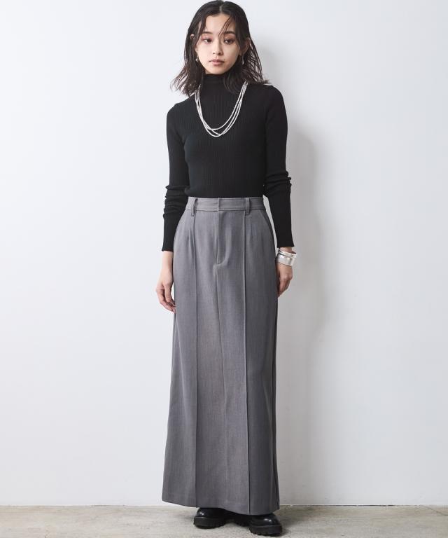 ロングスカート 大きいサイズ レディース タイト マキシ スカート 有 シックス タイル マキシスカート 長め ロンスカ 6L/8L/10L ニッセン nissen_18