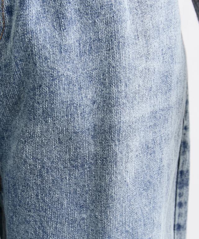 ストレートパンツ レディース 花刺しゅう デニム Hana服 美脚 ボトムス