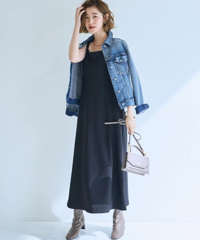 ニッセン ワンピース ロング マキシ レディース 大きい胸専用 丈