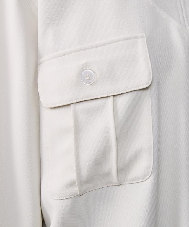 シャツ ブラウス レディース リブ衿 Vネック 有 シックス タイル M〜5L