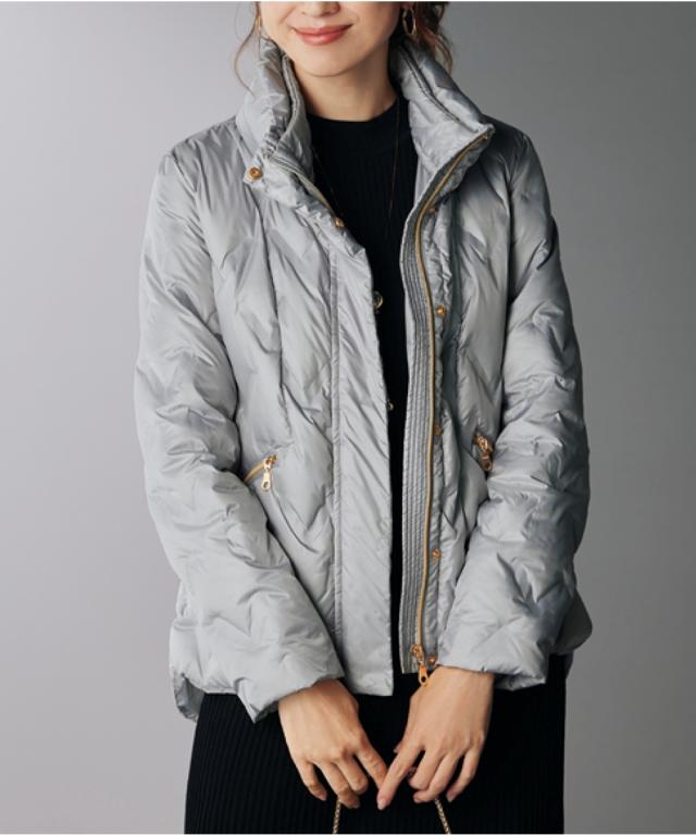 コート アウター シニア ファッション エレガンスダウン ジャケット M/L/LL ニッセン nissen