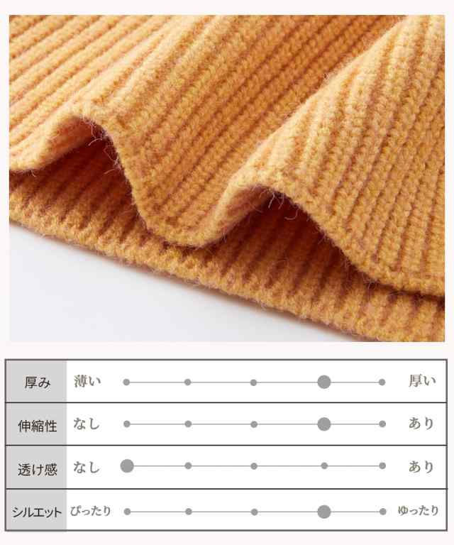 ニット セーター シニア ファッション 脇ボタン デザイン 配色 冬 M〜L ニッセン nissen