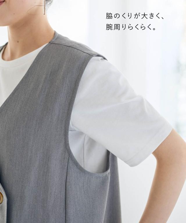 ジャケット アウター レディース Aラインジレ Otona Purete L ニッセン nissen_8