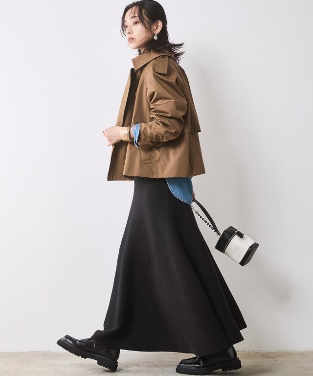 ロングスカート 大きいサイズ レディース フレア ロング ニット スカート シックス タイル マキシスカート 長め ロンスカ 6L/8L/10L ニッセン nissen_7