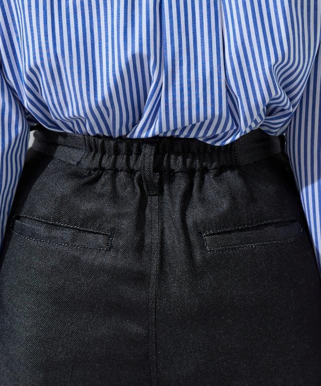 ワイドパンツ レディース デニム トラウザーズ ゆったり 体型カバー