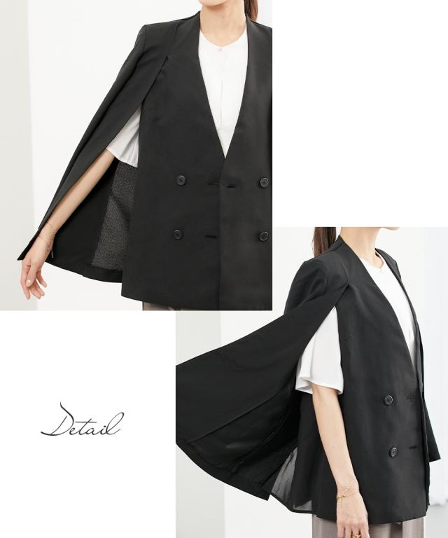 スーツ パンツ レディース 2WAYダブルブレスト ジャケット 上下別売 有  ビジネス セットアップ S/M/L ニッセン nissen_10