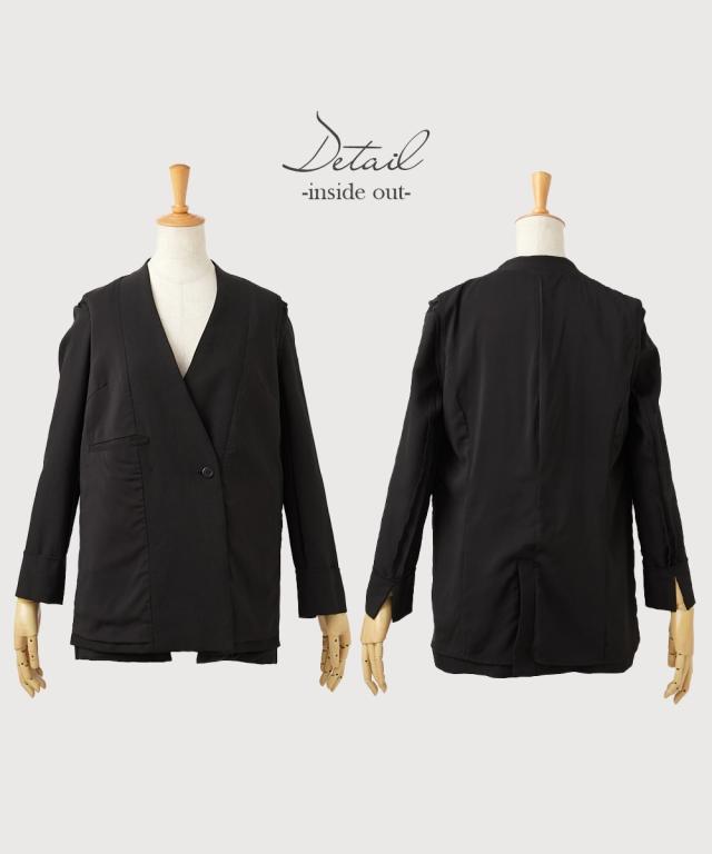 スーツ パンツ レディース 2WAYダブルブレスト ジャケット 上下別売 有  ビジネス セットアップ S/M/L ニッセン nissen_13