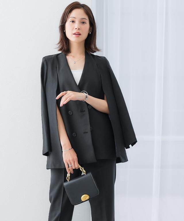 スーツ パンツ レディース 2WAYダブルブレスト ジャケット 上下別売 有  ビジネス セットアップ S/M/L ニッセン nissen_18