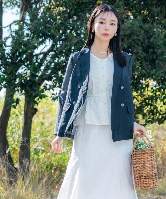 ジャケット アウター 小さいサイズ レディース シアー 低身長さん 小柄