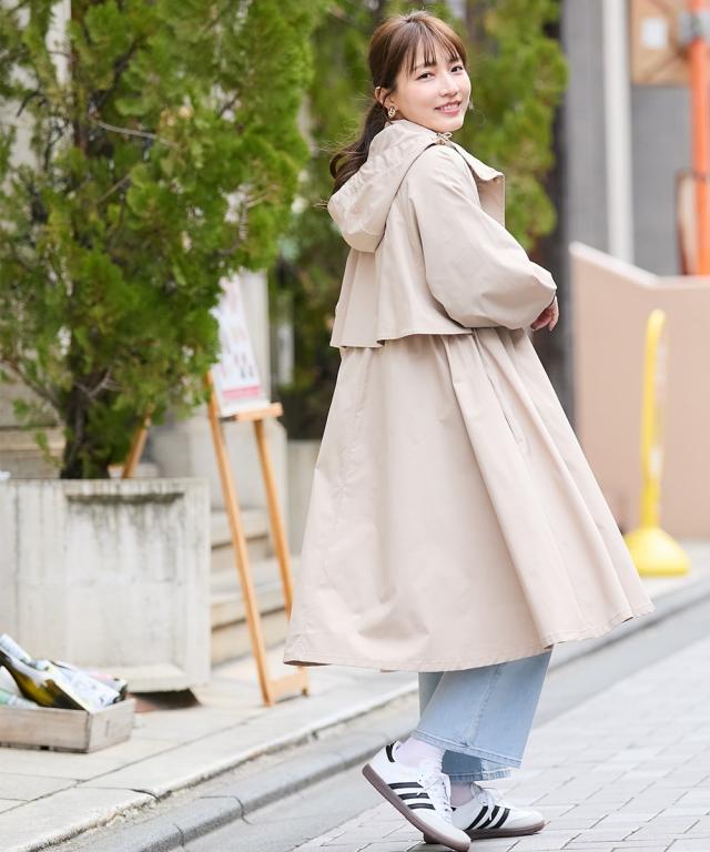 コート アウター 小さいサイズ レディース ドロスト ロング モッズ 低身長さん 小柄女性 SS/S/M/L ニッセン nissen コート アウター 小さいサイズ レディース ドロスト ロング モッズ 低