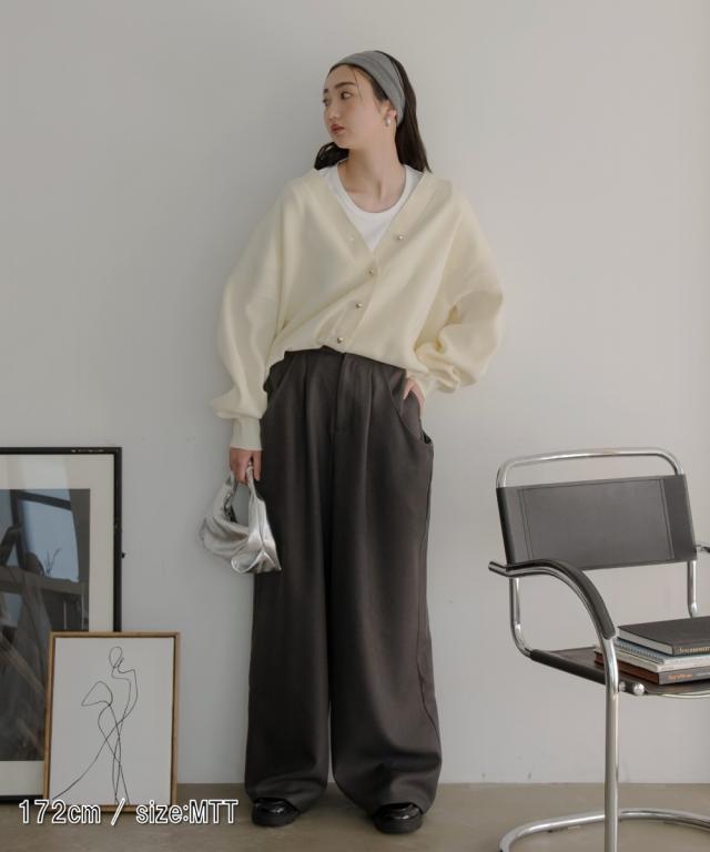 ワイドパンツ トールサイズ レディース 高身長 ドレープポケットワイド パンツ Essenave  ゆったり 体型カバー 美脚 ボトムス ズボン LL/3L ニッセン nissen_9