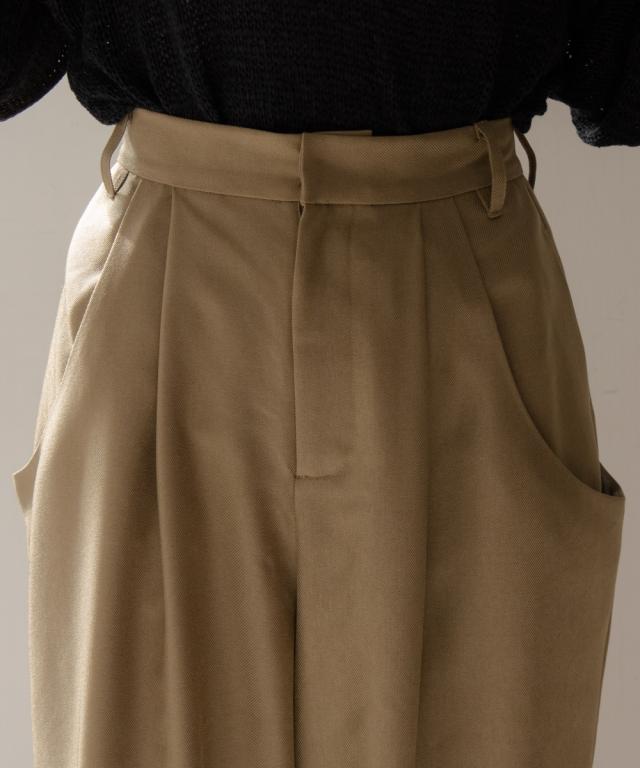 ワイドパンツ トールサイズ レディース 高身長 ドレープポケットワイド パンツ Essenave  ゆったり 体型カバー 美脚 ボトムス ズボン LL/3L ニッセン nissen_13