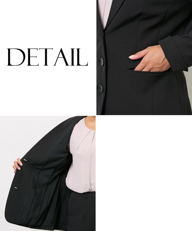 スーツ パンツ レディース 大きい胸専用 RISPY 洗える ロング丈