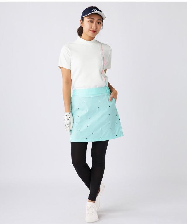 marie claire SPORT スポーツウェア ボトムス レディース marie claire sport レギンス 付き ストレッチ 刺しゅう スカート はっ水 M/L/LL/3L ニッセン nissen_7