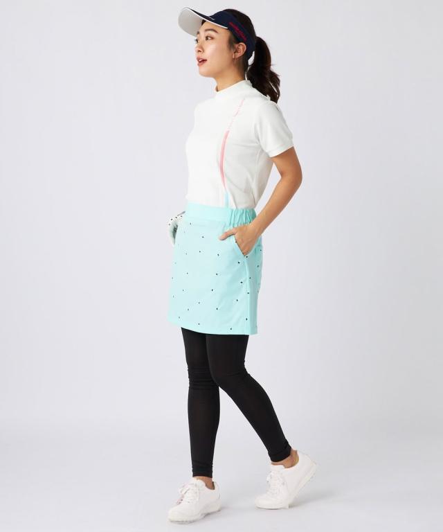 marie claire SPORT スポーツウェア ボトムス レディース marie claire sport レギンス 付き ストレッチ 刺しゅう スカート はっ水 M/L/LL/3L ニッセン nissen_8
