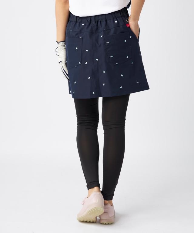 marie claire SPORT スポーツウェア ボトムス レディース marie claire sport レギンス 付き ストレッチ 刺しゅう スカート はっ水 M/L/LL/3L ニッセン nissen_12