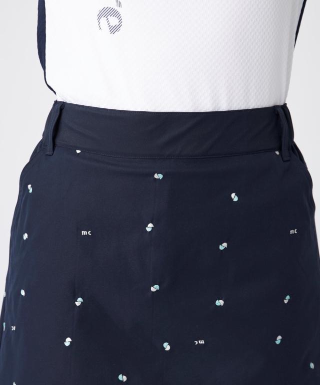 marie claire SPORT スポーツウェア ボトムス レディース marie claire sport レギンス 付き ストレッチ 刺しゅう スカート はっ水 M/L/LL/3L ニッセン nissen_13