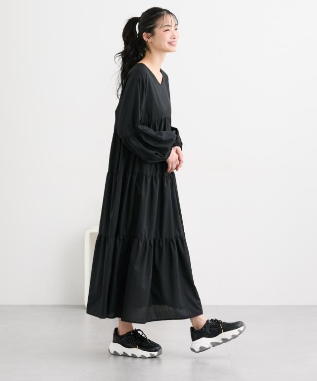 大きいサイズ レディース ゆったり幅広 la farfa SHOES ラファーファ ツイード調 スニーカー ワイズ4E  靴 シューズ 26.0〜26.5cm ニッセン nissen