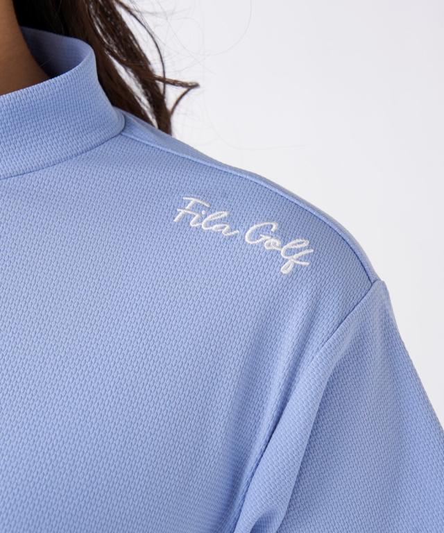 FILAGOLF スポーツウェア トップス レディース FILA GOLF 凹凸ジャガードモックネック シャツ 吸汗速乾 UVカット 夏  トレーニング M/L/LL/3L ニッセン nissen_8