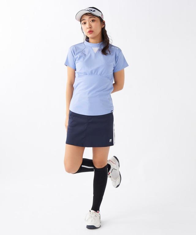 FILAGOLF スポーツウェア トップス レディース FILA GOLF 凹凸ジャガードモックネック シャツ 吸汗速乾 UVカット 夏  トレーニング M/L/LL/3L ニッセン nissen_11