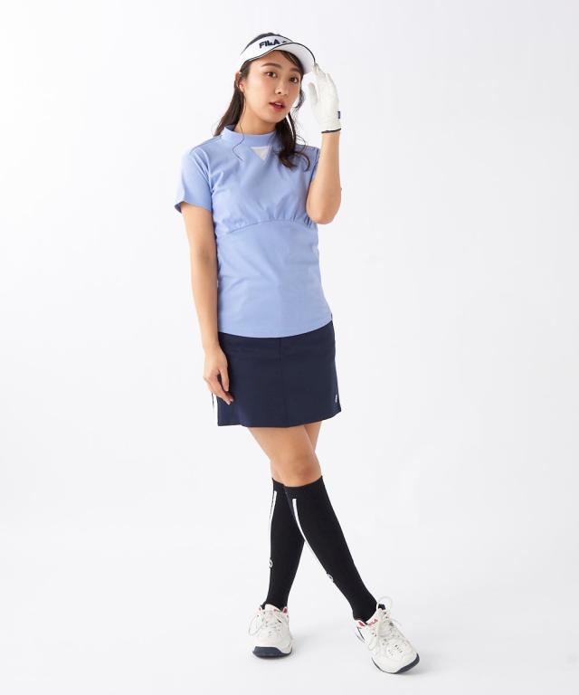 FILAGOLF スポーツウェア トップス レディース FILA GOLF 凹凸ジャガードモックネック シャツ 吸汗速乾 UVカット 夏  トレーニング M/L/LL/3L ニッセン nissen_12