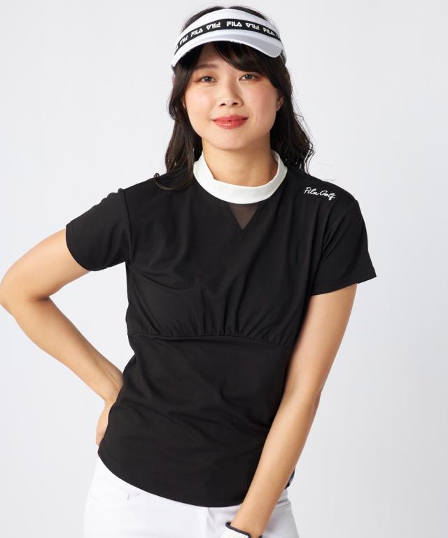 FILAGOLF スポーツウェア トップス レディース FILA GOLF 凹凸ジャガードモックネック シャツ 吸汗速乾 UVカット 夏  トレーニング M/L/LL/3L ニッセン nissen_14