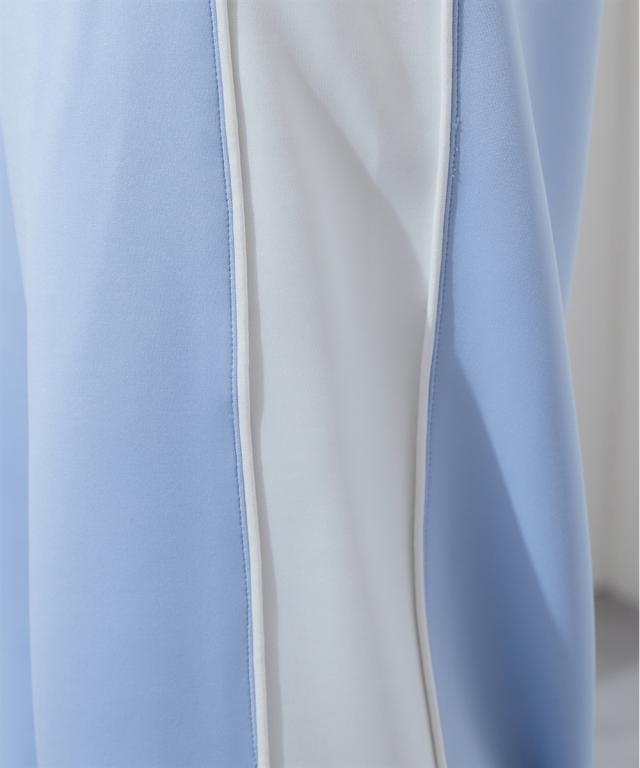 ワイドパンツ レディース カラー トラック パンツ ゆったり 体型カバー