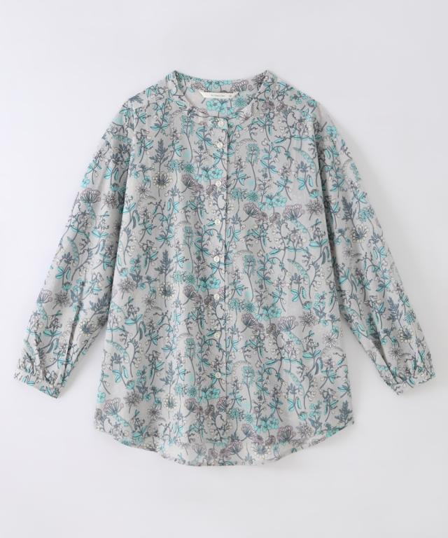 シャツ ブラウス ボタニカル柄コットン アトランダム M/L/LL ニッセン
