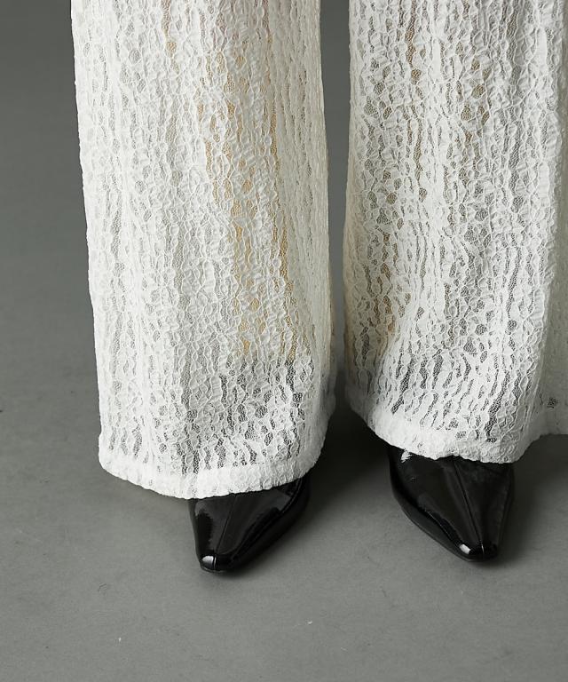 ワイドパンツ 大きいサイズ レディース ストレッチ レース ワイド パンツ 有 GEVS. ゆったり 体型カバー 美脚 ボトムス ズボン 6L/8L/10L ニッセン nissen ワイドパンツ 大きいサイズ レディース ストレッチ レース ワイド パンツ 有 GEVS. ゆったり 体型カバー 美脚 ボトムス ズボン 6L/8L/10L ニッセン nissen