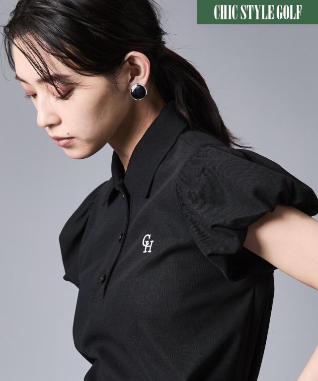 ポロシャツ レディース パフスリーブポロシャツ 有 シックス タイル ゴルフ 春 夏 制服 ユニフォーム M〜5L ニッセン nissen