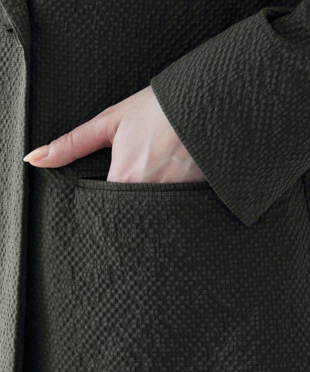 ジャケット アウター トールサイズ レディース 高身長 サッカー 素材