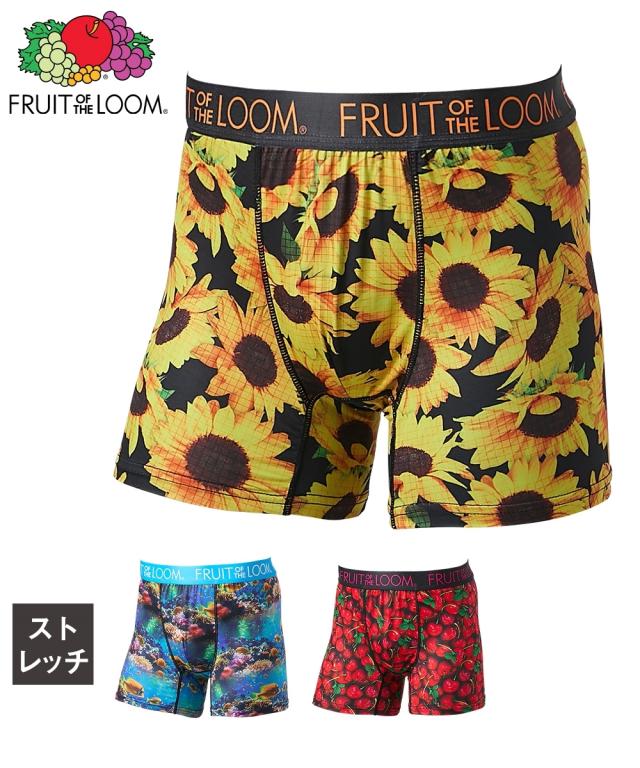 ボクサーパンツ メンズ Fruit of the Loom ストレッチ 前閉じ 春 夏 秋 冬 インナー 男性下着 M/L/LL ニッセン nissen