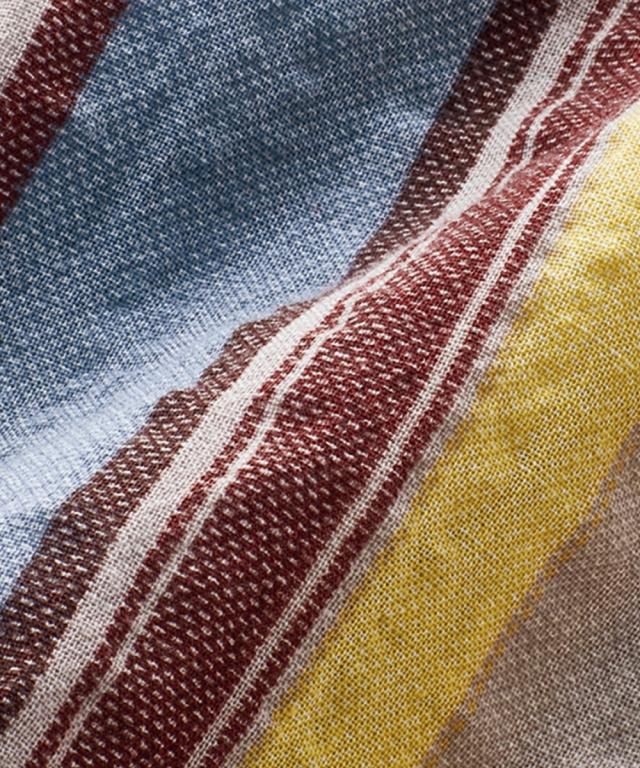 チュニック カラー ストライプ ワンピース アトランダム 夏 体型カバー お尻隠れる | M〜L/LL | ニッセン nissen