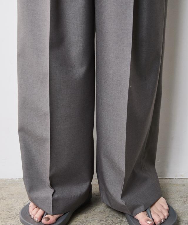 ワイドパンツ レディース タックワイド パンツ 有 シックス タイル 春