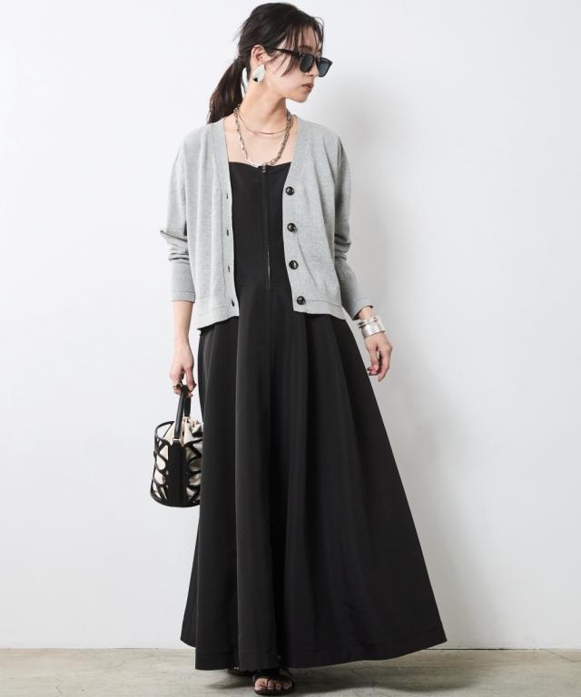 ワンピース ロング マキシ レディース キャミソール 有 シックス タイル 夏 秋 ひざ下 | M〜5L | ニッセン nissen_7