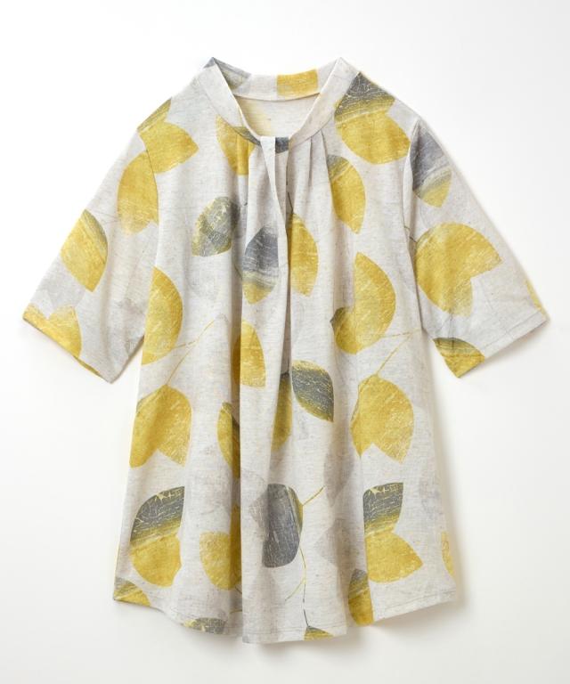 チュニック タック使い カットソー アトランダム 夏 体型カバー お尻隠れる | M/L/LL | ニッセン nissen_1