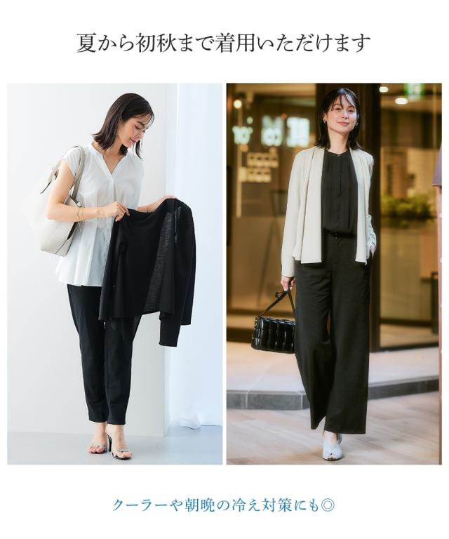 スーツ レディース セットアップ対応ショール カラー ジャケット 上下別売 うすカル ジャージ ーシリーズ 夏 ビジネス セットアップ LL/3L ニッセン nissen_14