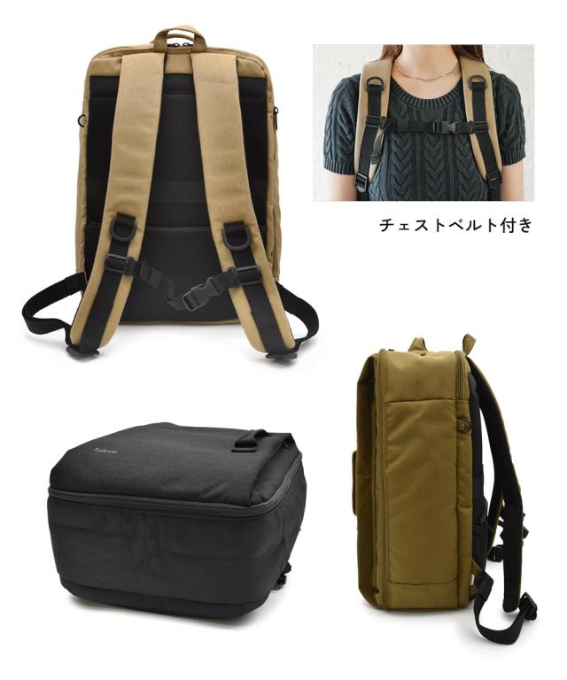 レディース fulcro フルクロ 15ポケット 19L はっ水ESSENCE バック パック A4対応 PC 収納 春 夏 秋 冬 かばん かわいい おしゃれ ニッセン nissen_12