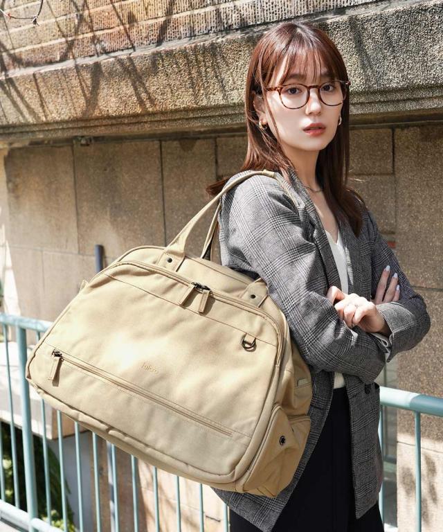 レディース fulcro フルクロ 10ポケット 30L はっ水CITY アーチ デザイン ボストン バッグ A4対応 春 夏 秋 冬 かばん かわいい おしゃれ ニッセン nissen_16